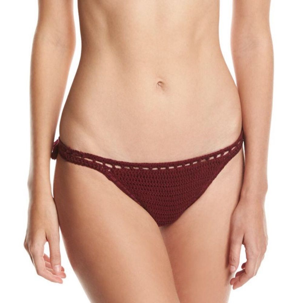 SUBOO Castaway Crochet Bottom in Burgundy nwot